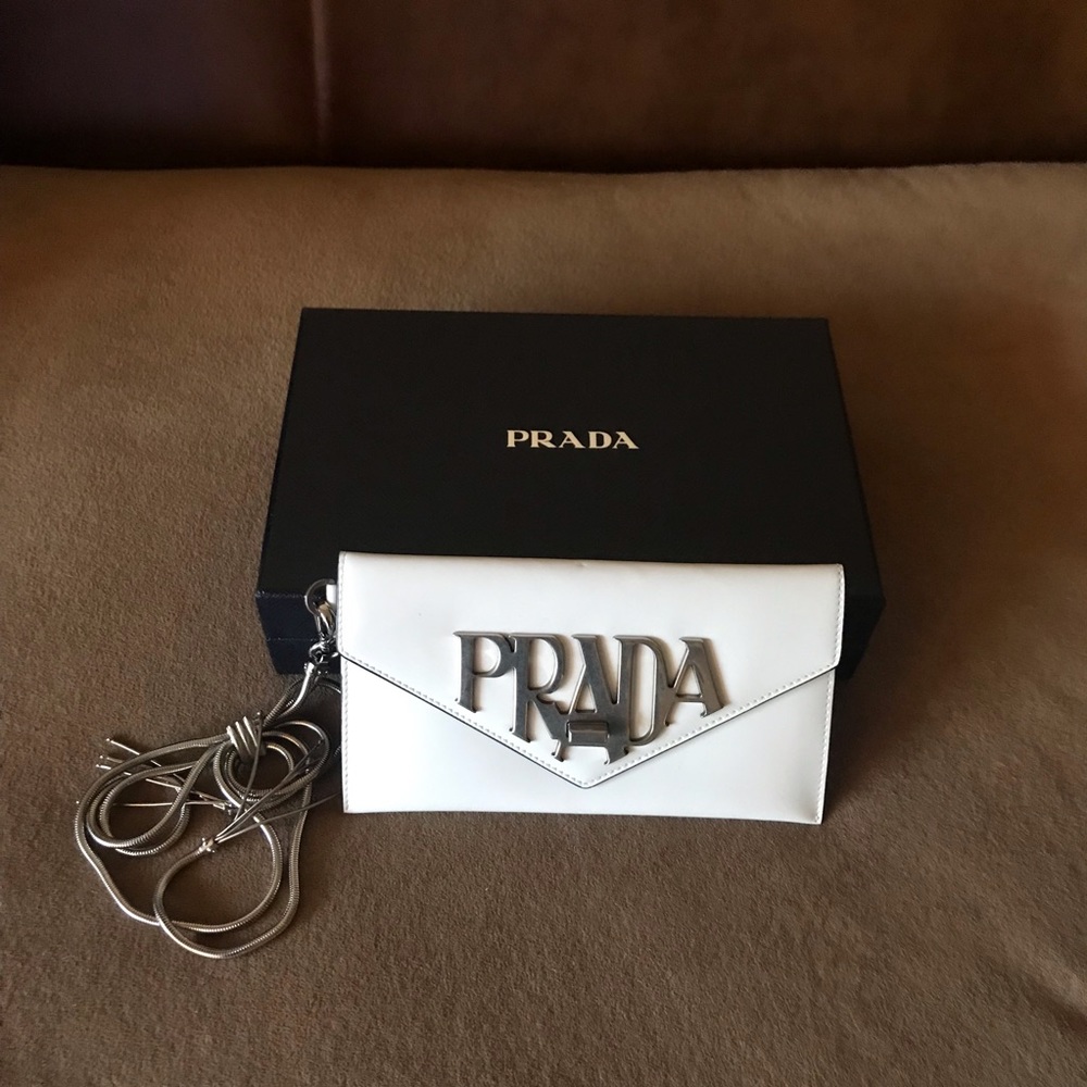 Prada clutch purse.
